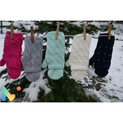 Варежки детские модель MERSI MITTENS цв.mix   р-р 16