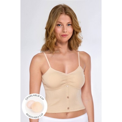 Топ женский 170,176-96-102 (XL) бежевый BERRAK 7052