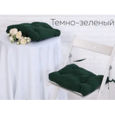 Набор подушек для стула (2 шт.) Грета 40х40 см темно-зеленый ADELIS Набор подушек для стула (2 шт.) Грета 40х40 см темно-зеленый ADELIS