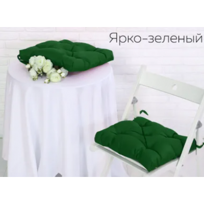 Набор подушек для стула (2 шт.) Грета 40х40 см ярко-зеленый ADELIS