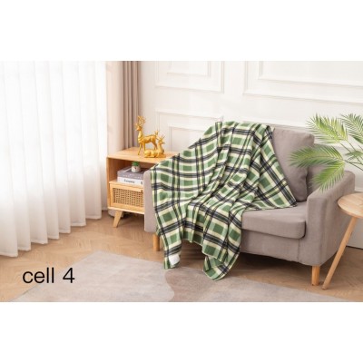 Плед флис 100х150 см Бояртекс диз. cell 4