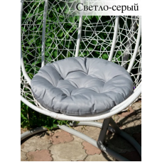 Подушка круглая на кресло, стул Грета 60 см светло-серый ADELIS Подушка круглая на кресло, стул Грета 60 см светло-серый ADELIS