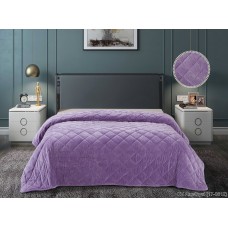 Покрывало велюровое стеганое 240х220 см Luxor диз. QV Amethyst (17-3612)