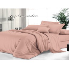 Комплект постельного белья Sateen De Luxe Сатин 2,0 сп Макси Розовый рассвет с пододеяльником на молнии Эльф