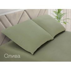 Набор наволочек (2 шт.) 50х70 см поплин Олива ADELIS Набор наволочек (2 шт.) 50х70 см поплин Олива ADELIS