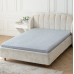 Наматрасник ультрастеп синтепон 160х200х30 борт 30 см серый микрофибра ADELIS