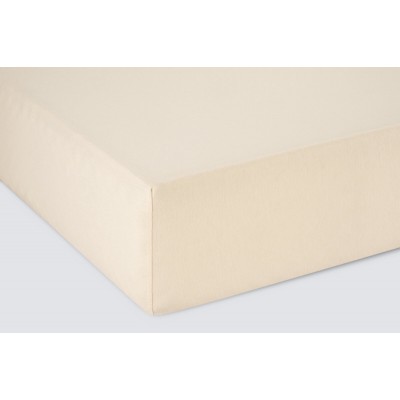 Простыня трикотажная на резинке 140*200*20 чайная роза ECOTEX